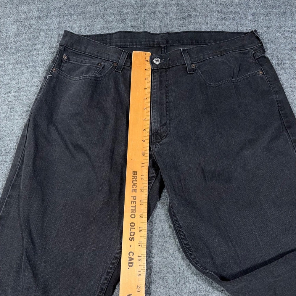 Levi's 559 Relaxed Straight Jeans Mens 36x34 Loose Baggy Wide Leg Denim Black - Picture 9 of 11